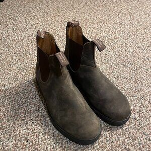 Size 12 Blundstone #585 Men's Classic Chelsea Boots, Rustic Brown
